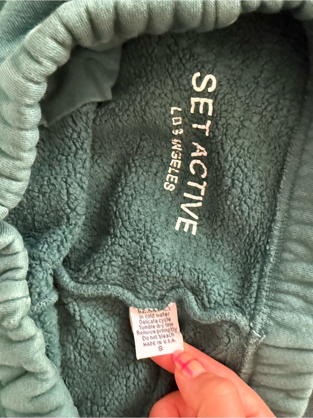 SET Active Oversized Crewneck and Sweatpants in Mojito - Picture 3 of 5